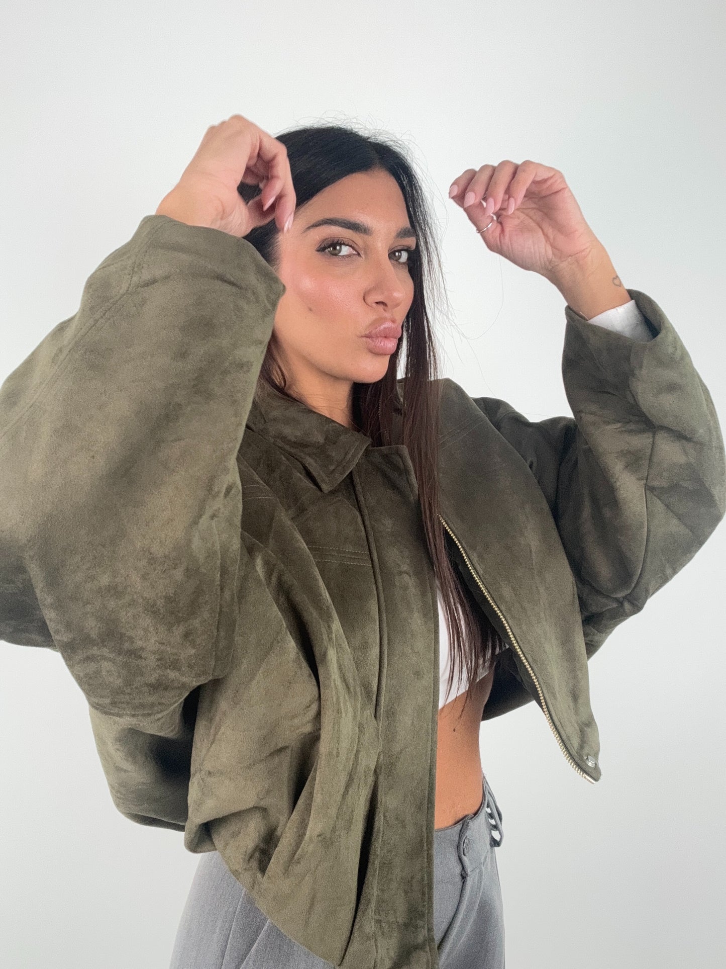 Giubbotto in Ecorenna imbottito internamente