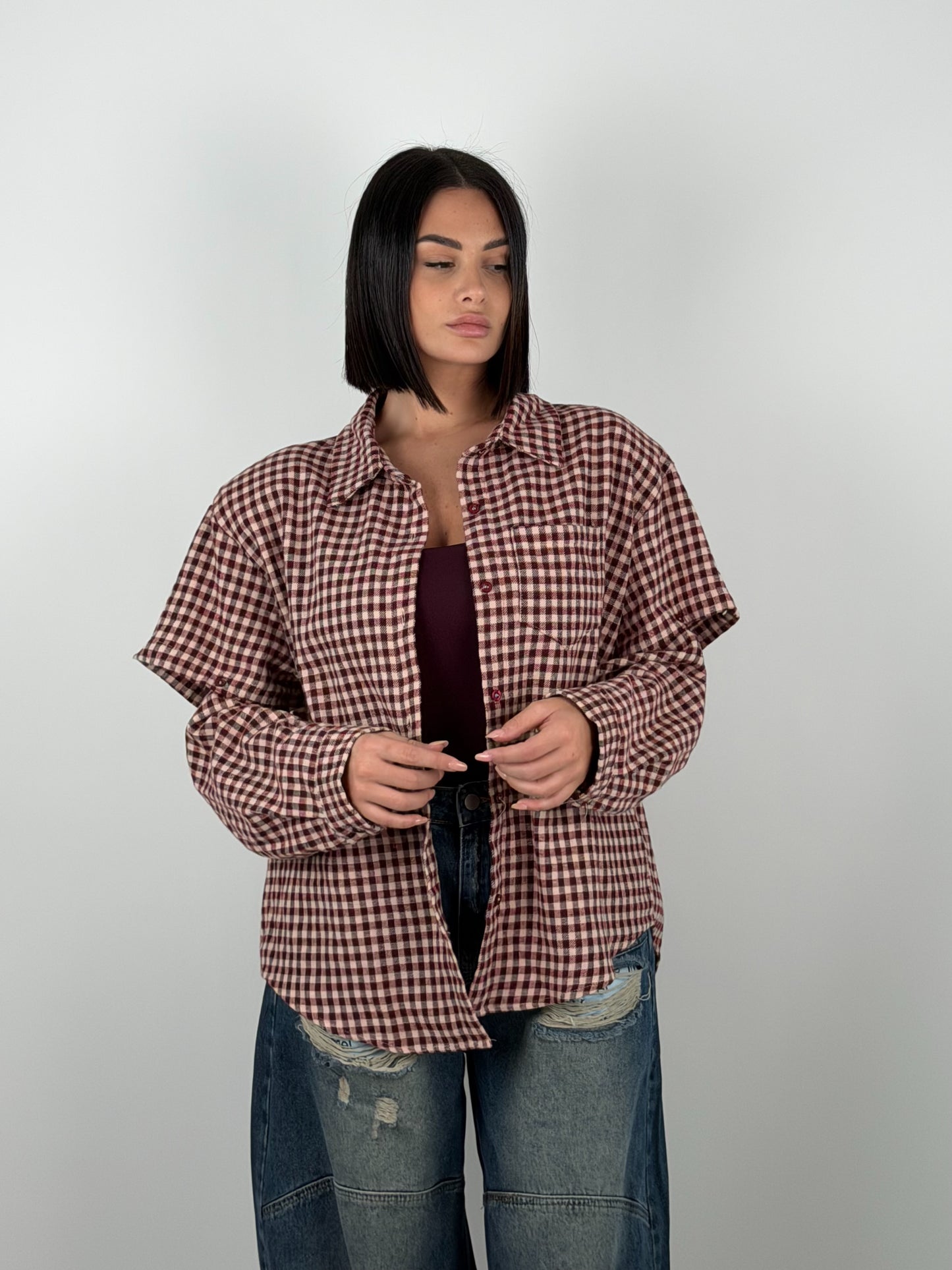 Camicia Quadri con spalline
